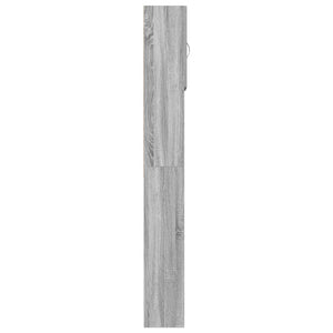 Waschmaschinenschrank Grau Sonoma 64x24x190 cm