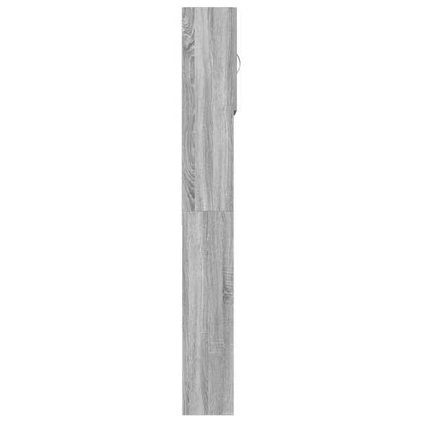 Waschmaschinenschrank Grau Sonoma 64x24x190 cm