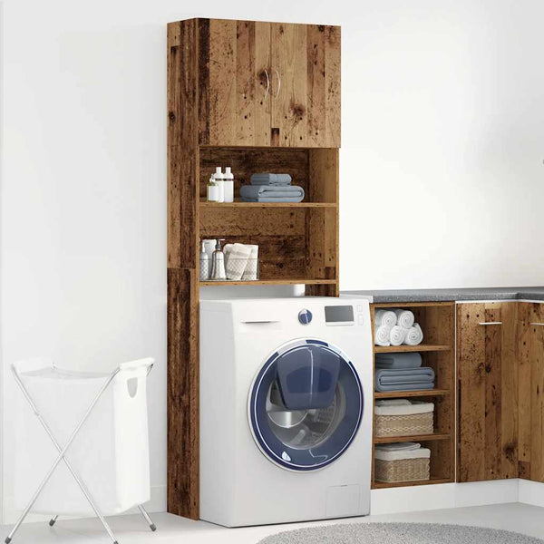 Waschmaschinenschrank Altholz-Optik