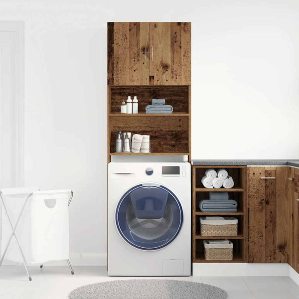 Waschmaschinenschrank Altholz-Optik