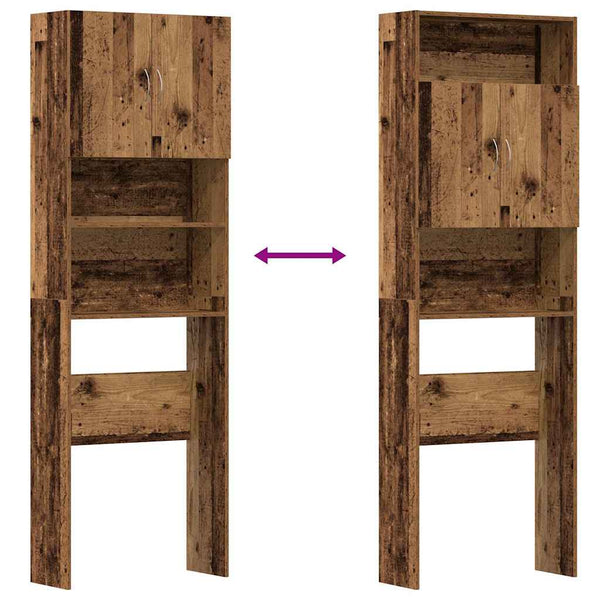 Waschmaschinenschrank Altholz-Optik
