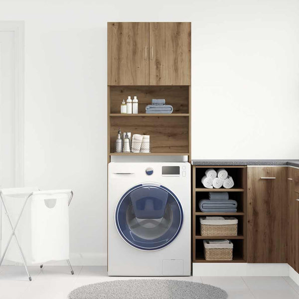 Waschmaschinenschrank Artisan Eiche 64x24x190cm