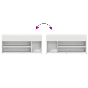 Schuhbank Weiß 102 cm