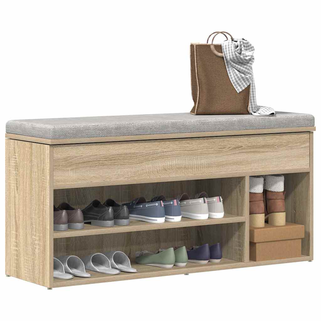 Schuhbank Sonoma Eiche 102 cm
