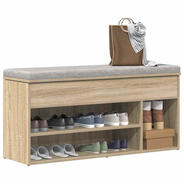 Schuhbank Sonoma Eiche 102 cm