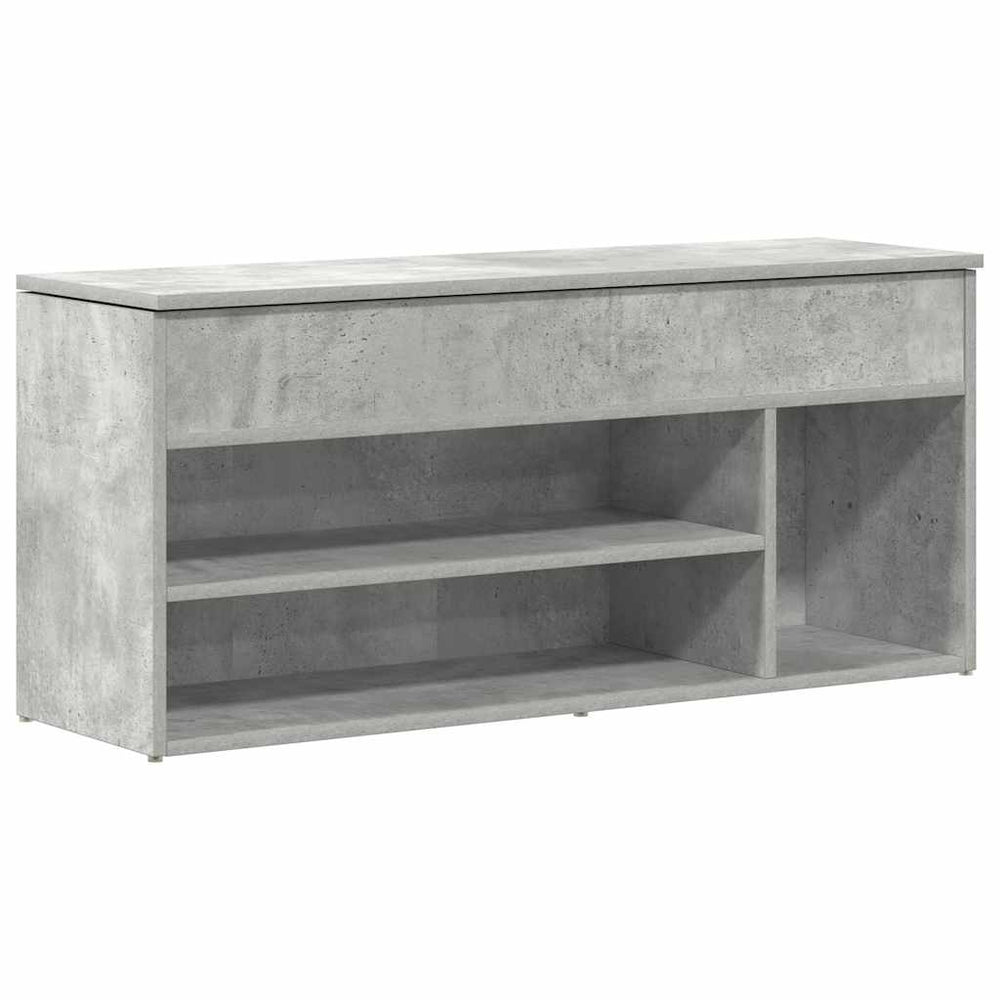Schuhbank Betongrau 102 cm