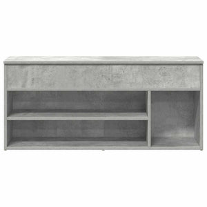 Schuhbank Betongrau 102 cm