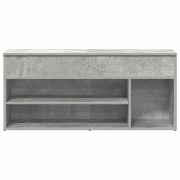 Schuhbank Betongrau 102 cm