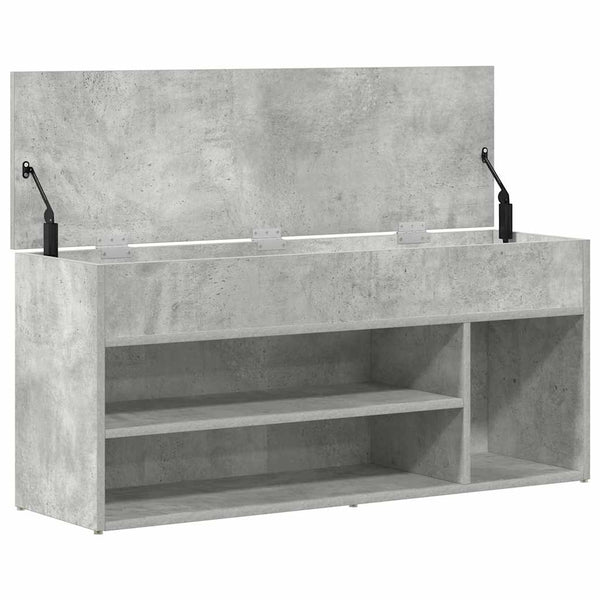 Schuhbank Betongrau 102 cm