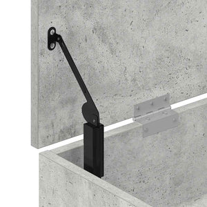 Schuhbank Betongrau 102 cm
