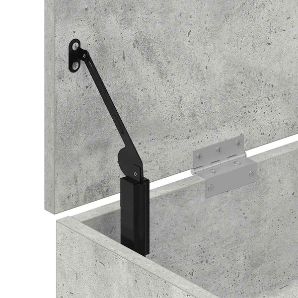 Schuhbank Betongrau 102 cm