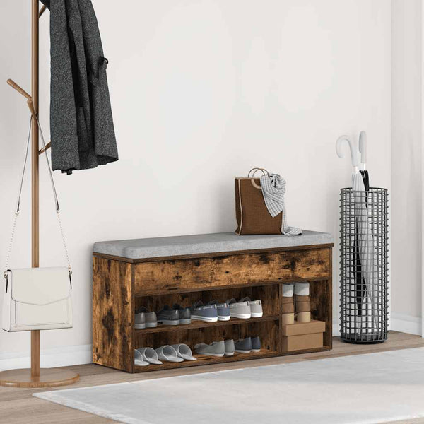 Schuhbank Räuchereiche 102 cm