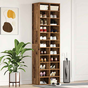 Schuhschrank Altholz-Optik, 183cm hoch