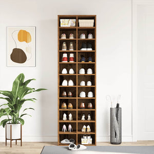 Schuhschrank Altholz-Optik, 183cm hoch