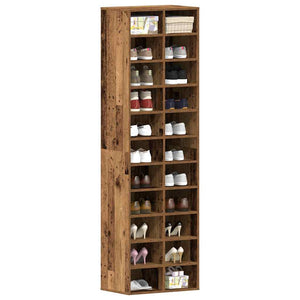 Schuhschrank Altholz-Optik, 183cm hoch