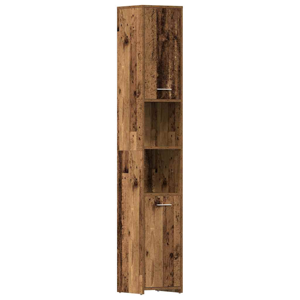 Badschrank Altholz-Optik, 30x183,5 cm