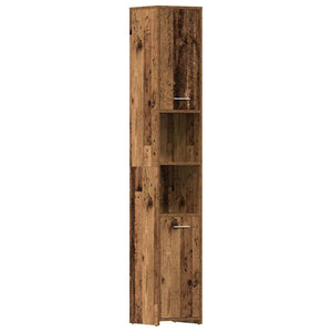 Badschrank Altholz-Optik, 30x183,5 cm