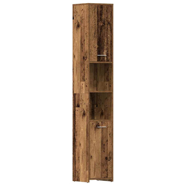 Badschrank Altholz-Optik, 30x183,5 cm