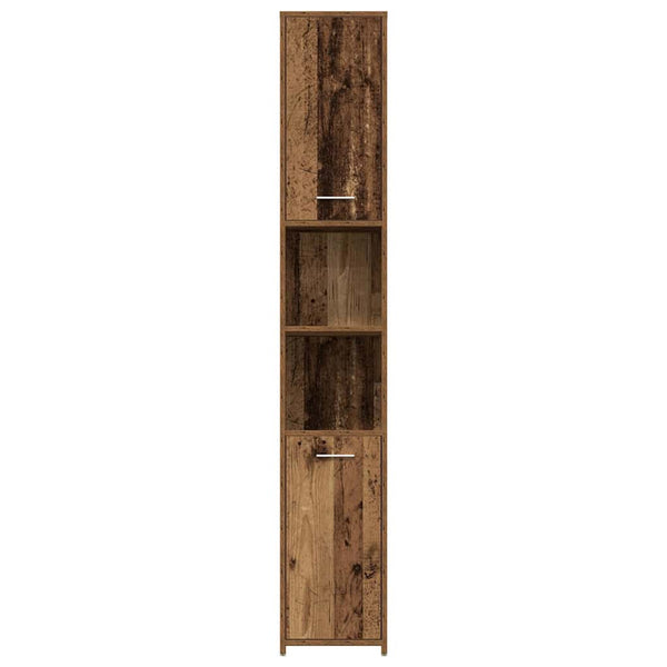 Badschrank Altholz-Optik, 30x183,5 cm