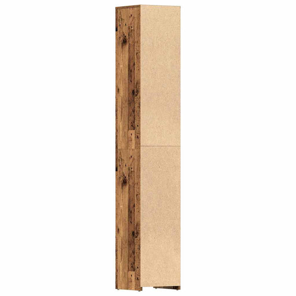 Badschrank Altholz-Optik, 30x183,5 cm