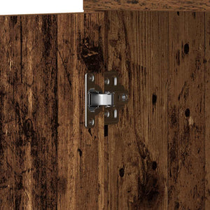 Badschrank Altholz-Optik, 30x183,5 cm