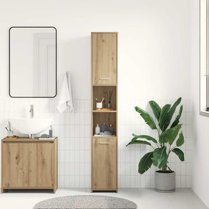 Badschrank Artisan Eiche 30x30x183,5 cm