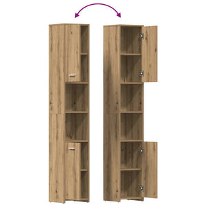 Badschrank Artisan Eiche 30x30x183,5 cm