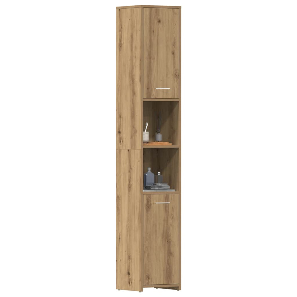Badschrank Artisan Eiche 30x30x183,5 cm