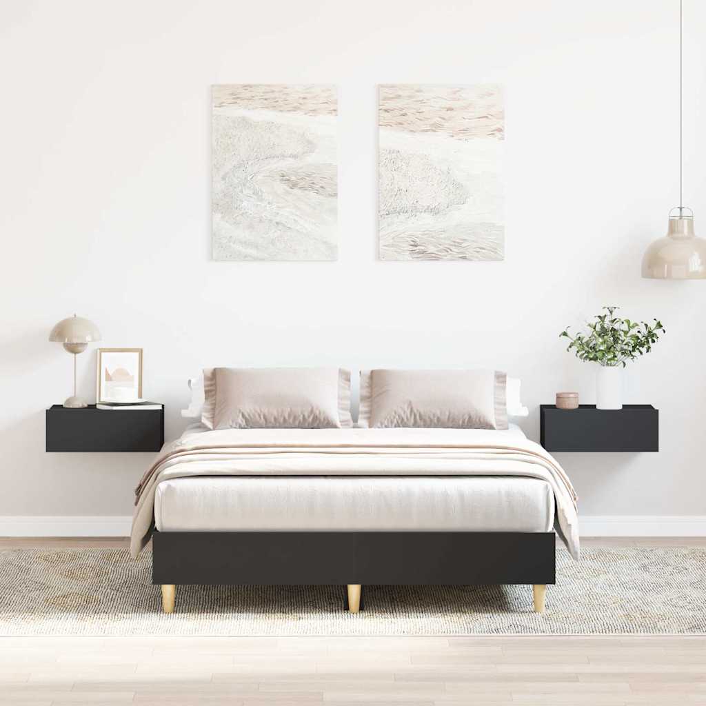 Schwarzes Bettgestell 120x200 cm