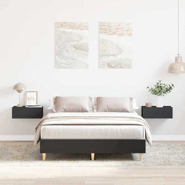 Schwarzes Bettgestell 120x200 cm