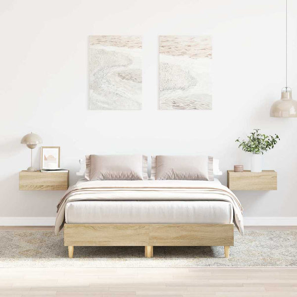 Bettgestell Sonoma Eiche 120x200 cm