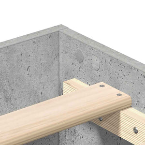 Bettgestell Betongrau 120x200 cm