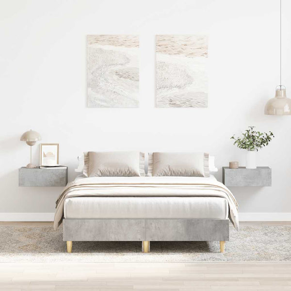 Bettgestell Betongrau 120x200 cm