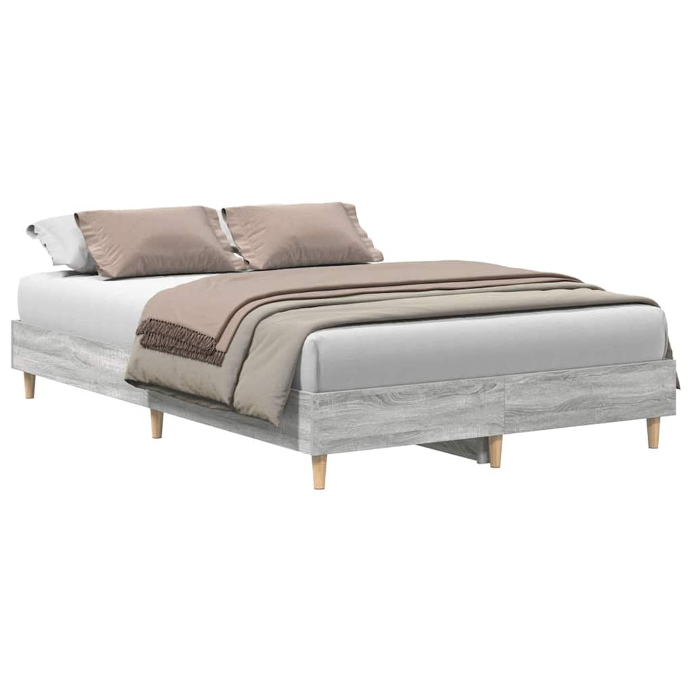 Bettgestell Grau Sonoma 120x200 cm