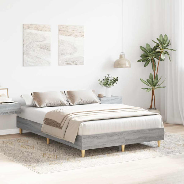 Bettgestell Grau Sonoma 120x200 cm
