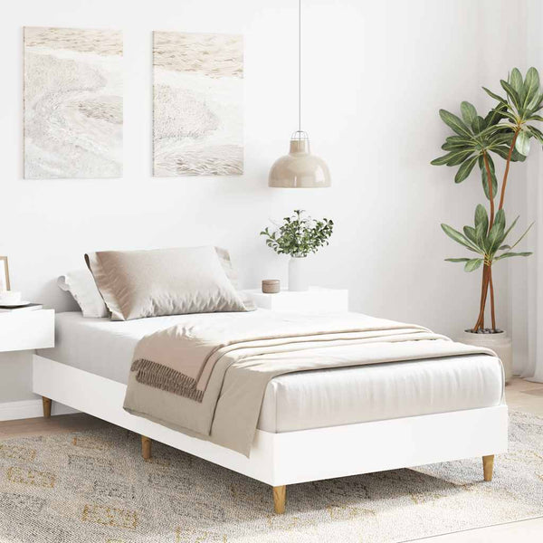 Bettgestell Weiß 100x200 cm