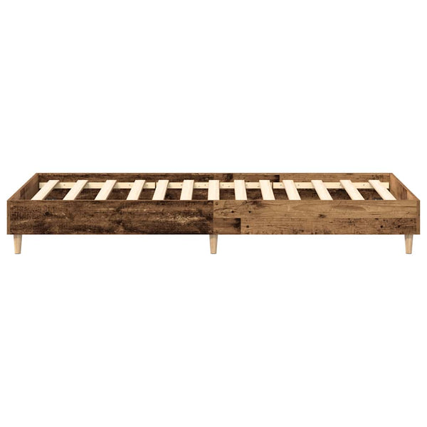 Bettgestell 100x200 cm Altholz-Optik