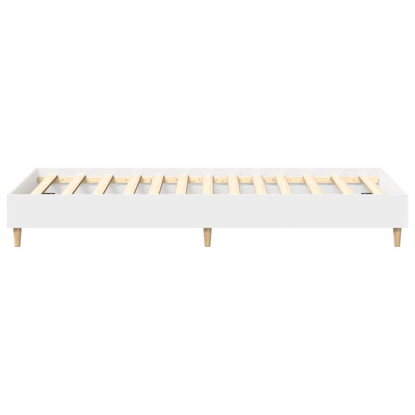 Bettgestell Weiß 90x200 cm ohne Matratze