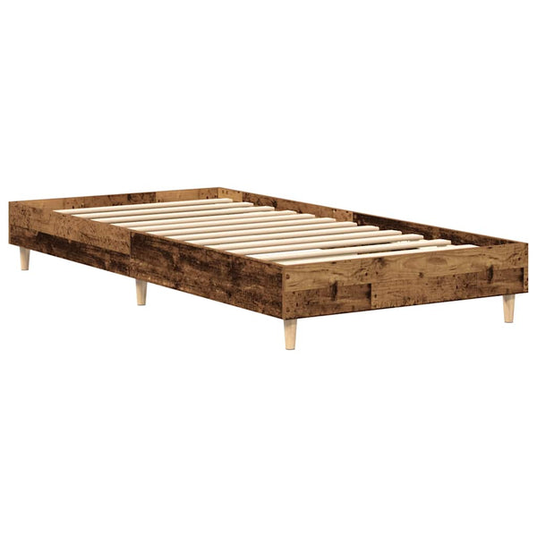 Bettgestell 90x200 cm Altholz-Optik