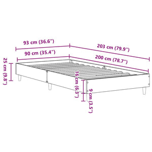 Bettgestell Artisan-Eiche 90x200 cm