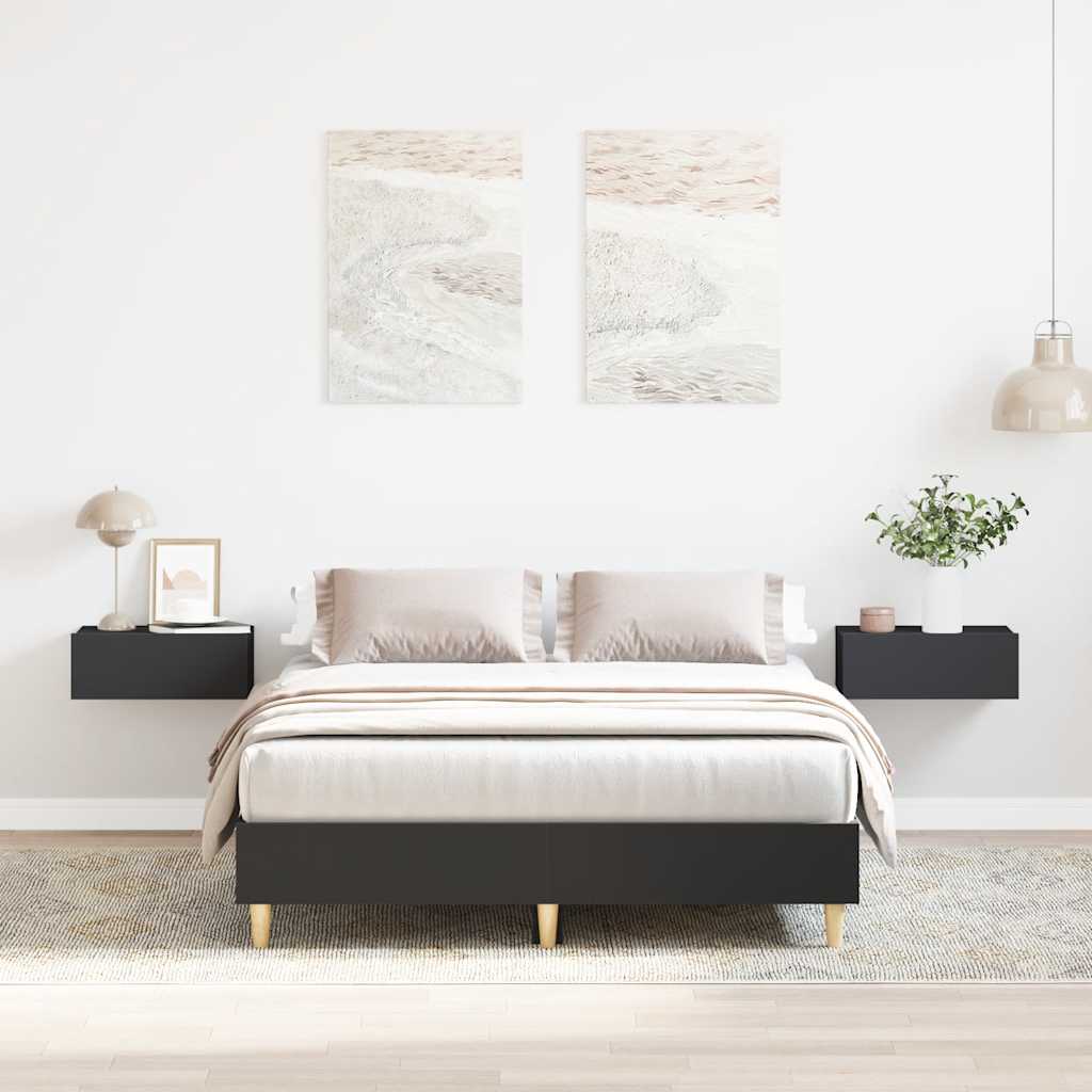 Bettgestell Schwarz 140x190 cm