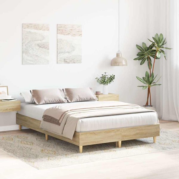 Bettgestell Sonoma-Eiche 140x190 cm