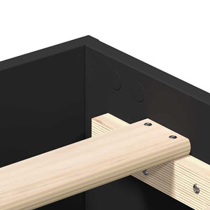 Bettgestell Schwarz 135x190 cm