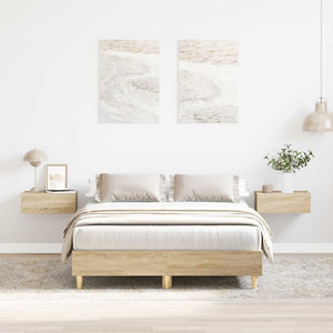Bettgestell Sonoma Eiche 135x190 cm