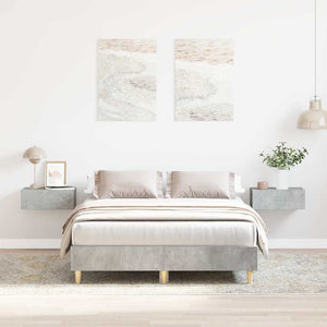 Bettgestell Betongrau 135x190 cm