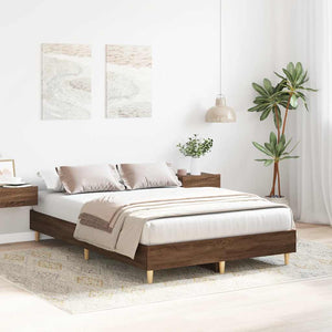 Bettgestell Braun Eichen-Optik 135x190 cm