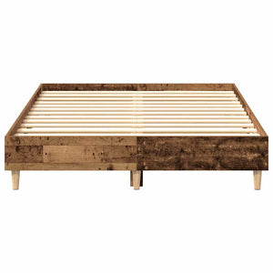 Bettgestell 135x190 cm Altholz-Optik