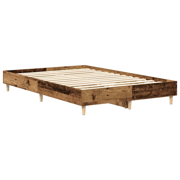 Bettgestell 135x190 cm Altholz-Optik
