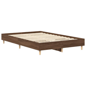 Bettgestell 120x190 cm Braun Eiche