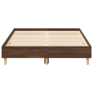 Bettgestell 120x190 cm Braun Eiche